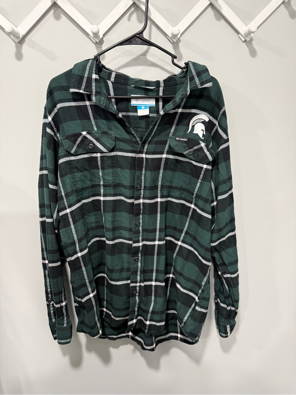 Michigan state Columbia flannel size XL